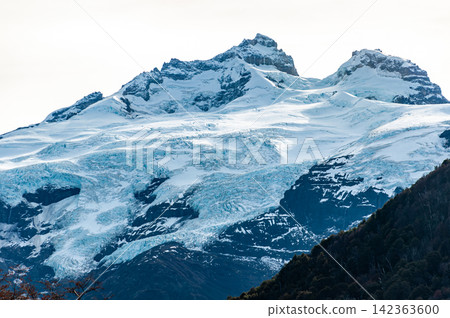Manso glacier and Blanco glacier on Tronador mountain in Patagonia, Argentina Manso glacier and Blanco glacier on Tronador mountain in Patagonia, Argentina 142363600