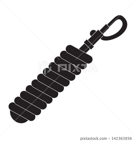 Vector flat colored horse lead rope Vector flat colored horse lead rope 142363856