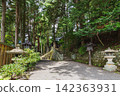 The main approach, side approach, and shrine building of Yabuhara Shrine (Yabuhara-juku, Kiso-mura, Kiso-gun, Nagano Prefecture) 142363931
