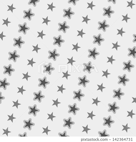 Background wallpaper material: Star pattern, monochrome 142364731