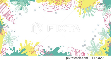 Abstract Colorful Frame Border Background with Copy Space Abstract Colorful Frame Border Background with Copy Space 142365300