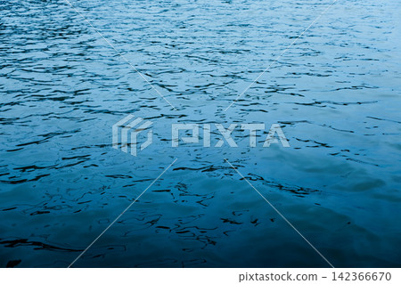 moving wave of blue water surface with dark shade shadow moving wave of blue water surface with dark shade shadow 142366670