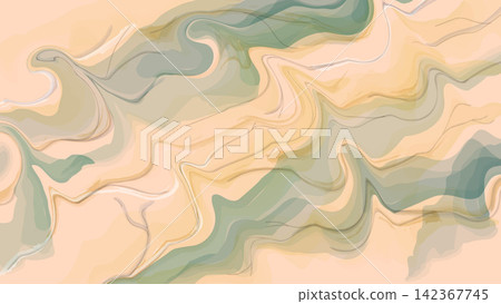 Abstract Green and Brown Marble Texture Background with Watercolor Effect Vector Illustration Abstract Green and Brown Marble Texture Background with Watercolor Effect Vector Illustration 142367745