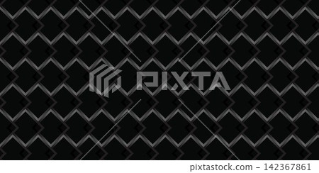 Black Geometric Rhombus Pattern Background with Interlocking Squares Black Geometric Rhombus Pattern Background with Interlocking Squares 142367861