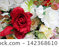 Colorful artificial roses 142368610