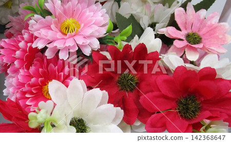Colorful artificial flower bouquet Colorful artificial flower bouquet 142368647