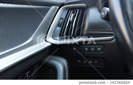 Button block for controlling additional safety and comfort systems in a car with expensive finishing materials 142368884