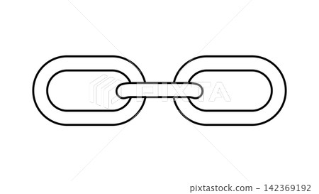 Minimalist chain link line icon vector illustration, hyperlink and blockchain connection symbol, isolated on white background Minimalist chain link line icon vector illustration, hyperlink and blockchain connection symbol, isolated on white background 142369192