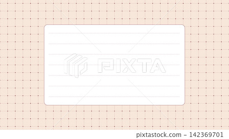 Milk tea beige dotted grid, horizontal memo frame, composition that makes the grid appear wider. Milk tea beige dotted grid, horizontal memo frame, composition that makes the grid appear wider. 142369701