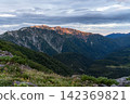 Northern Alps, Mt. Yakushi in the morning glow Northern Alps, Mt. Yakushi in the morning glow 142369821