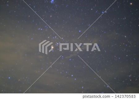 Nosegawa Village: A glimpse of the summer night sky through the clouds. Nosegawa Village: A glimpse of the summer night sky through the clouds. 142370583