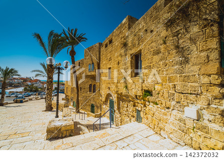 Historic Stone Architecture in Mediterranean Coastal Old Town Historic Stone Architecture in Mediterranean Coastal Old Town 142372032
