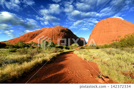 Red Rock Desert Landscape in the Australian Outback Red Rock Desert Landscape in the Australian Outback 142372334