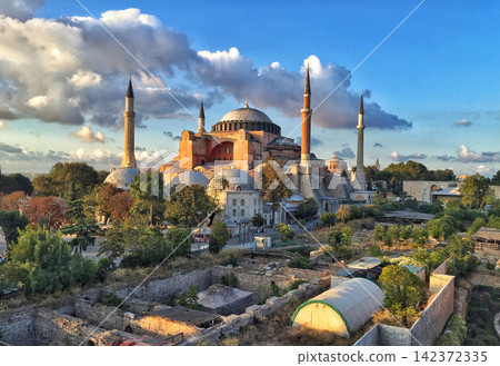 Hagia Sophia Mosque in Istanbul at Golden Hour Hagia Sophia Mosque in Istanbul at Golden Hour 142372335