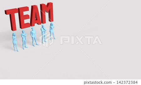 Professional Business Team United for Corporate Success 3d render. Professional Business Team United for Corporate Success 3d render. 142372384