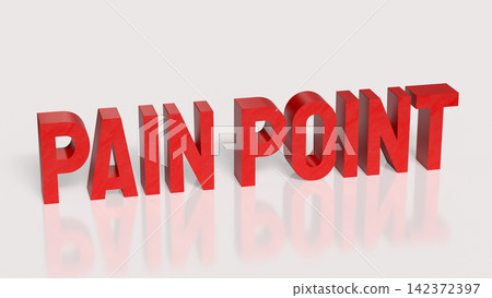 Customer Pain Point Business Challenge Concept 3d render. Customer Pain Point Business Challenge Concept 3d render. 142372397
