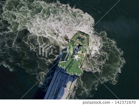 Sea seen from the sky Sea seen from the sky 142372870