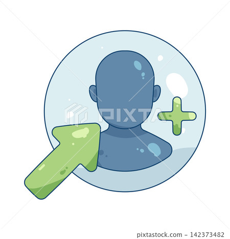 Illustration of follow Illustration of follow 142373482