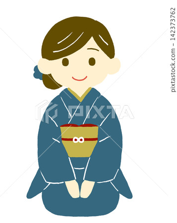 一個穿著和服的女人 一個穿著和服的女人 142373762
