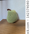 Pear knitted toy 142374040