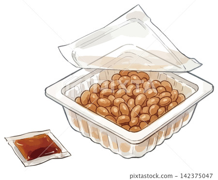 A mouthwatering illustration of natto 142375047