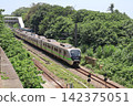 A Taiwan Railways train departing from "Qiding Station" in Taiwan. 142375051