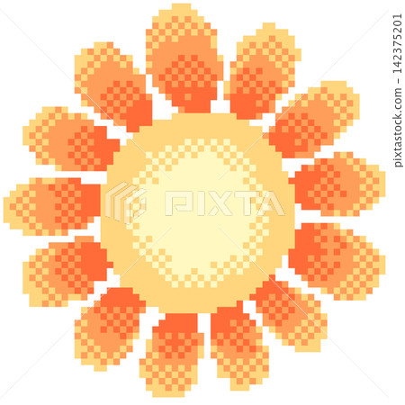 scorching sun in pixel art scorching sun in pixel art 142375201