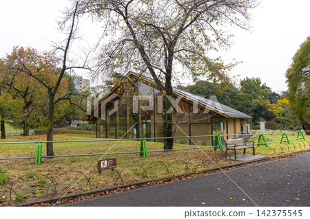 Beautiful architecture of Shinjuku Gyoen Museum in Tokyo, Japan. Beautiful architecture of Shinjuku Gyoen Museum in Tokyo, Japan. 142375545