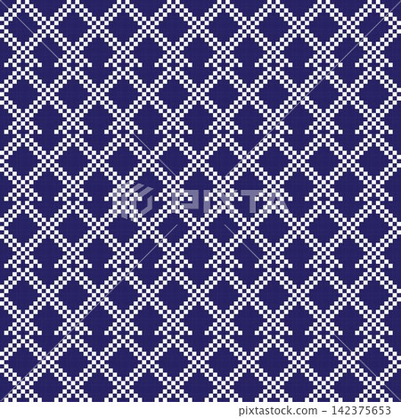 Blue Argyle fair isle seamless pattern design for knitwear, fashion textile, graphics Blue Argyle fair isle seamless pattern design for knitwear, fashion textile, graphics 142375653