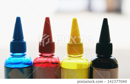 CMYK ink bottle for printer machine - Colorful Ink refill set with cyan blue red magenta yellow and black for printer inks tank CMYK ink bottle for printer machine - Colorful Ink refill set with cyan blue red magenta yellow and black for printer inks tank 142377040