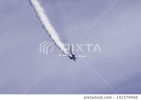Blue Impulse aerobatic team at Matsushima Air Base during summer blue skies and flight training in Higashimatsushima City, Miyagi Prefecture. Blue Impulse aerobatic team at Matsushima Air Base during summer blue skies and flight training in Higashimatsushima City, Miyagi Prefecture. 142379488