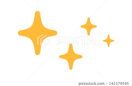 Simple, sparkling star illustration to add flair to your design. Simple, sparkling star illustration to add flair to your design. 142379595