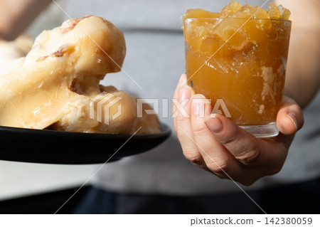 Gelled Bone Broth Beverage for Health, Beauty From Within, and Flexibility Gelled Bone Broth Beverage for Health, Beauty From Within, and Flexibility 142380059