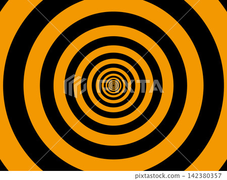 A background of continuous orange and black rings A background of continuous orange and black rings 142380357