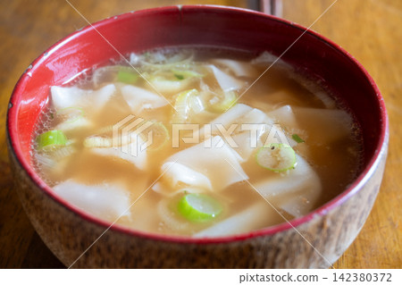 A very delicious wonton soup from a typical Japanese home. A very delicious wonton soup from a typical Japanese home. 142380372
