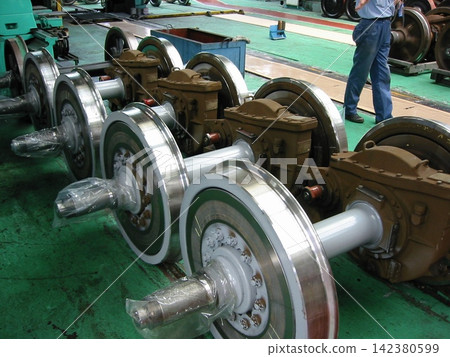 Train wheel maintenance Train wheel maintenance 142380599