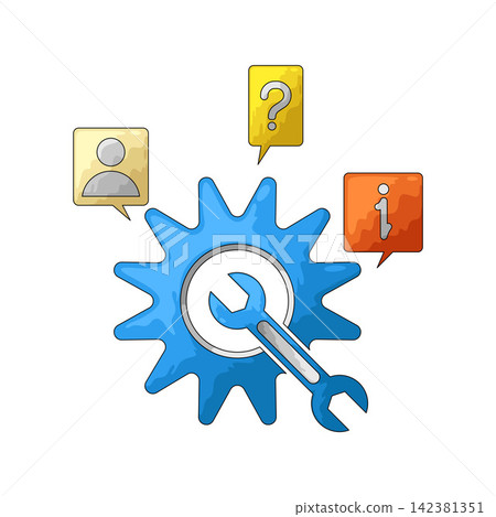 Illustration of Support Illustration of Support 142381351