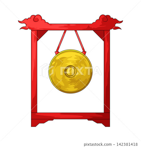 Illustration of Gong Illustration of Gong 142381418
