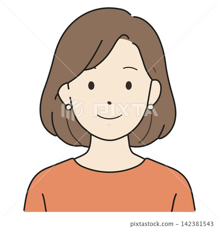 Illustration of a woman Illustration of a woman 142381543