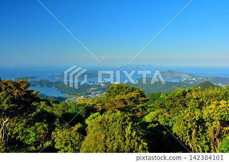 從伊勢志摩淺間山頂觀景台看到的景色 142384101