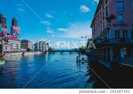Beautiful scenery of Zurich Beautiful scenery of Zurich 142387342