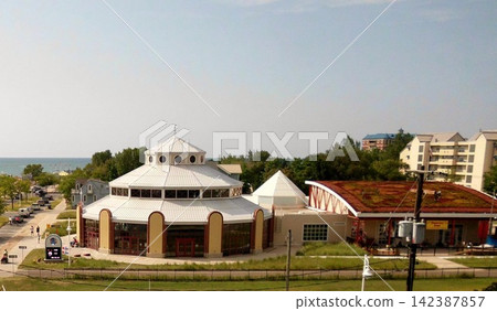 Silver Beach Carousel in St Joseph Michigan USA Silver Beach Carousel in St Joseph Michigan USA 142387857
