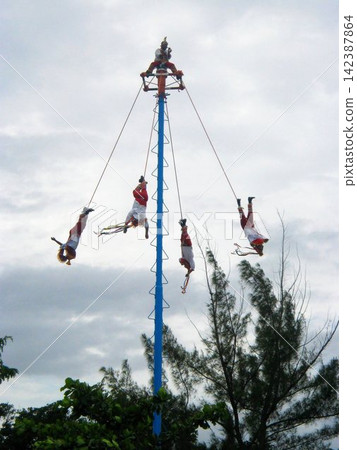 Tulum Mexico Pole Dance of the Fliers Tulum Mexico Pole Dance of the Fliers 142387864