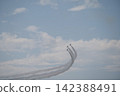Blue Impulse aerobatic display at Matsushima Air Base, Japan Air Self-Defense Force, Higashimatsushima City, Miyagi Prefecture. 142388491