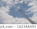 Blue Impulse aerobatic display at Matsushima Air Base, Japan Air Self-Defense Force, Higashimatsushima City, Miyagi Prefecture. 142388493