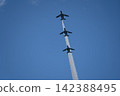 Blue Impulse aerobatic display at Matsushima Air Base, Japan Air Self-Defense Force, Higashimatsushima City, Miyagi Prefecture. 142388495