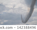 Blue Impulse aerobatic display at Matsushima Air Base, Japan Air Self-Defense Force, Higashimatsushima City, Miyagi Prefecture. 142388496