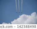 Blue Impulse aerobatic display at Matsushima Air Base, Japan Air Self-Defense Force, Higashimatsushima City, Miyagi Prefecture. 142388498