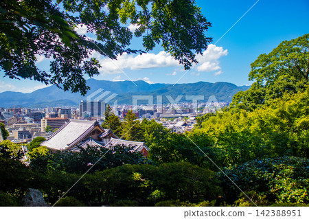 Beautiful distant views of Arashiyama and Nishiyama from Higashiyama in Kyoto Beautiful distant views of Arashiyama and Nishiyama from Higashiyama in Kyoto 142388951