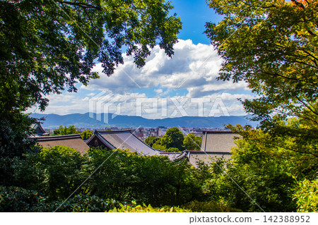 Beautiful distant views of Arashiyama and Nishiyama from Higashiyama in Kyoto Beautiful distant views of Arashiyama and Nishiyama from Higashiyama in Kyoto 142388952